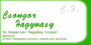 csongor hagymasy business card
