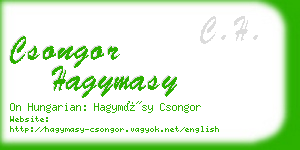 csongor hagymasy business card